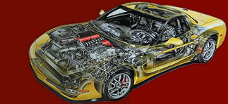 corvette cutaway